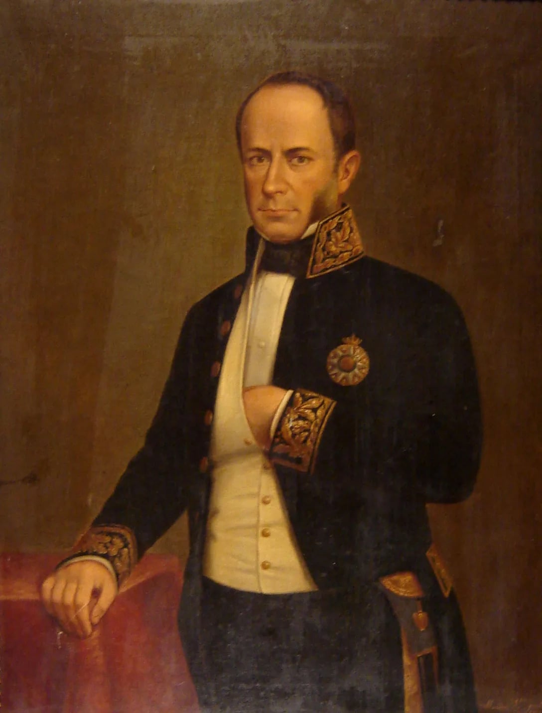 Porträt von Antonio Roberto de Oliveira Lopes Branco (1808–1889) – Gedenkseite
