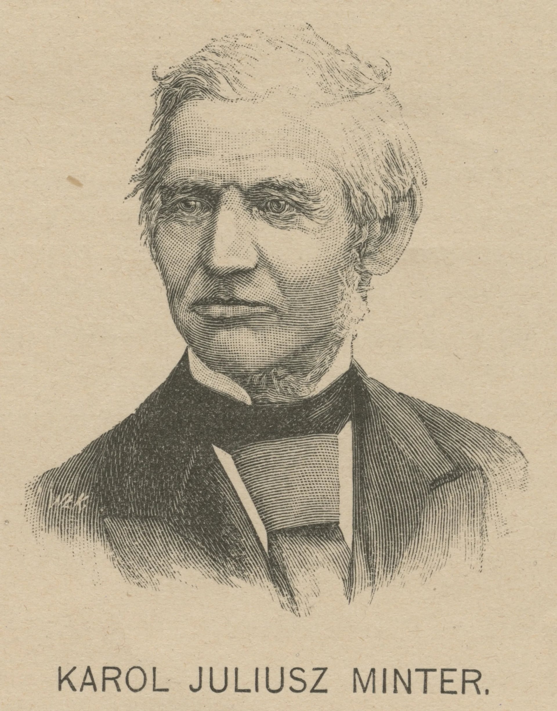 Porträt von Karol Juliusz Minter (1812–1892) – Gedenkseite