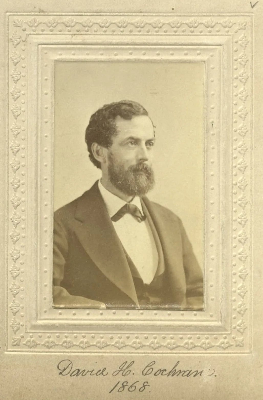 Portrait of David Henry Cochran (1828–1909) – memorial page