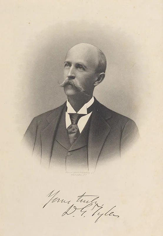 Porträt von David Gardiner Tyler (1846–1927) – Gedenkseite