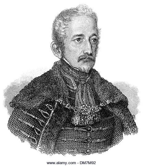 Porträt von Alois Mednyánszky (1784–1844) – Gedenkseite
