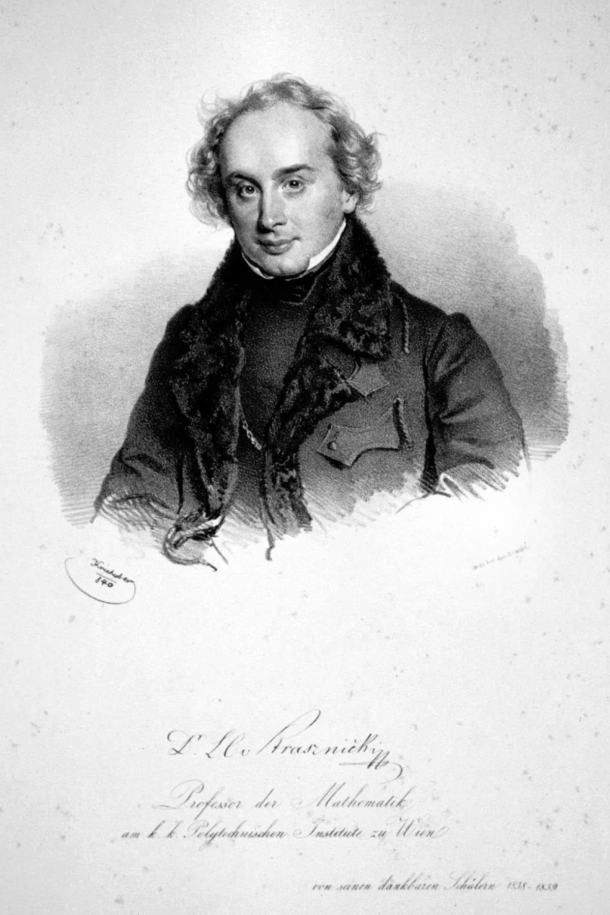Porträt von Leopold Schulz-Strasznicki (1803–1852) – Gedenkseite