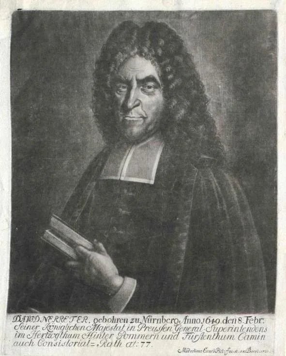 Porträt von David Nerreter (1649–1726) – Gedenkseite