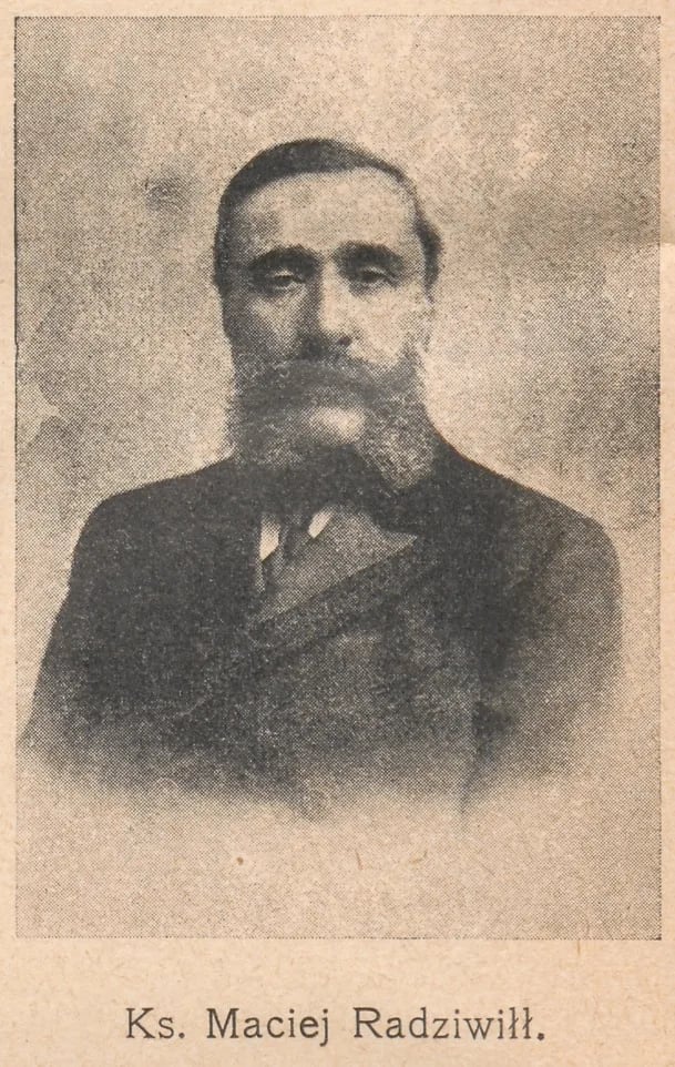 Porträt von Maciej Józef Radziwiłł (1842–1907) – Gedenkseite
