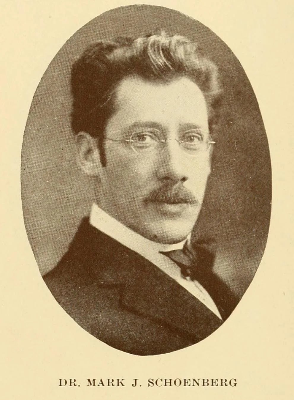 Porträt von Mark Joseph Schoenberg (1874–1945) – Gedenkseite