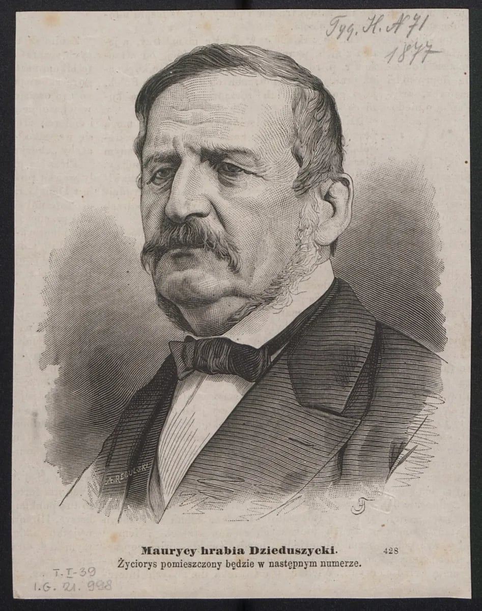 Porträt von Maurycy Dzieduszycki (1813–1877) – Gedenkseite