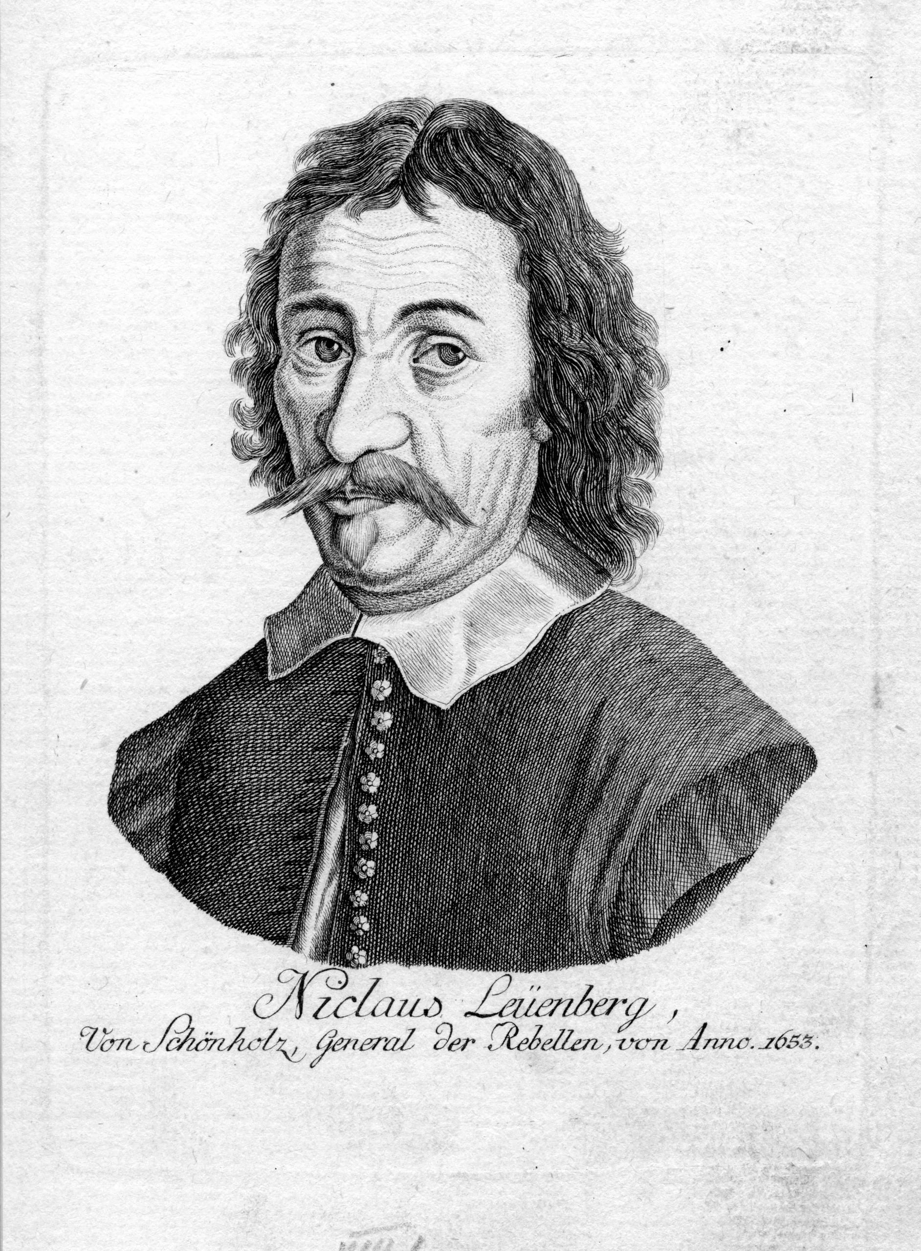 Porträt von Niklaus Leuenberger (1615–1653) – Gedenkseite