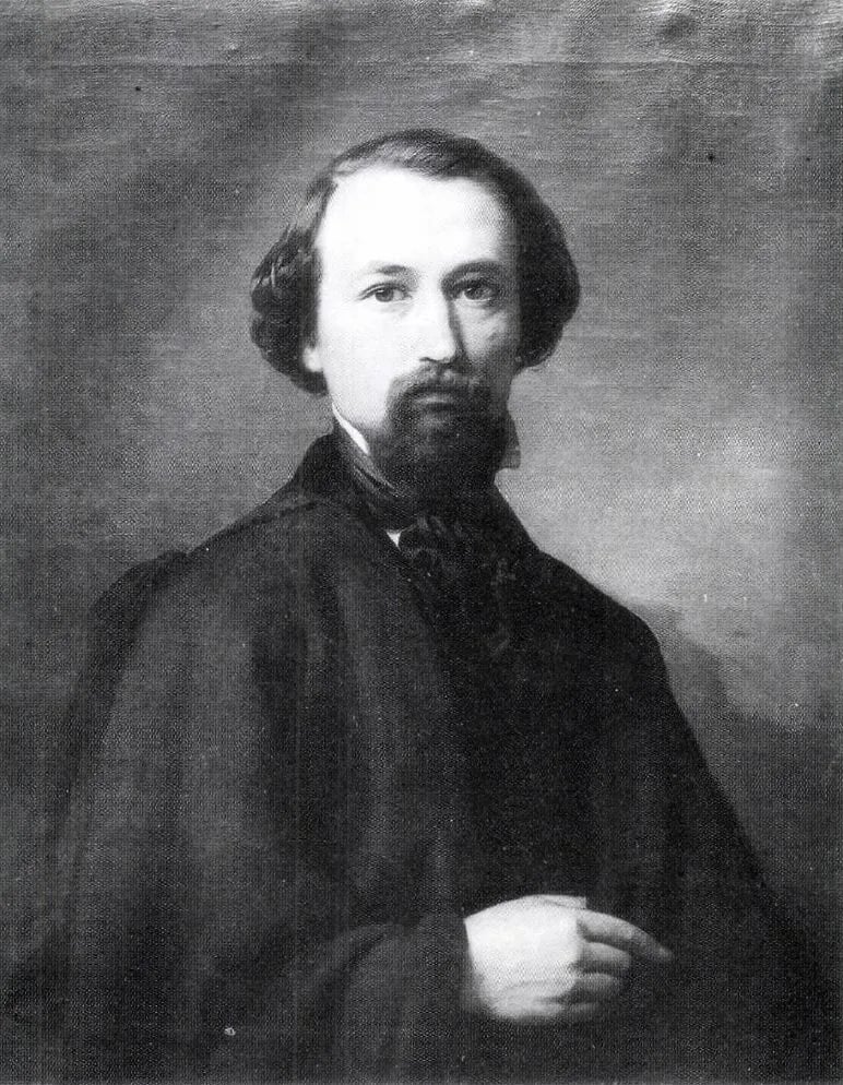 Porträt von József Molnár (1821–1899) – Gedenkseite