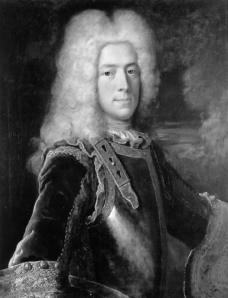 Porträt von Jacques-Barthélemy Micheli du Crest (1690–1766) – Gedenkseite
