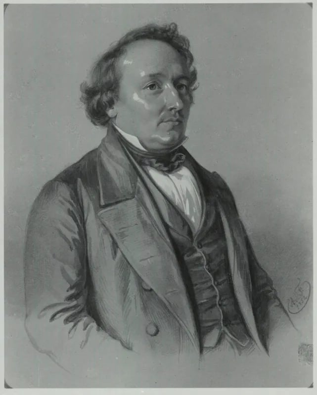 Porträt von Karl Rudolf Hagenbach (1801–1874) – Gedenkseite