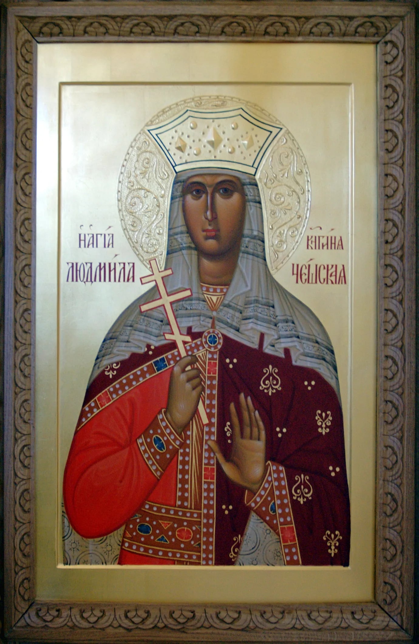 Porträt von Ludmilla von Böhmen (860–921) – Gedenkseite