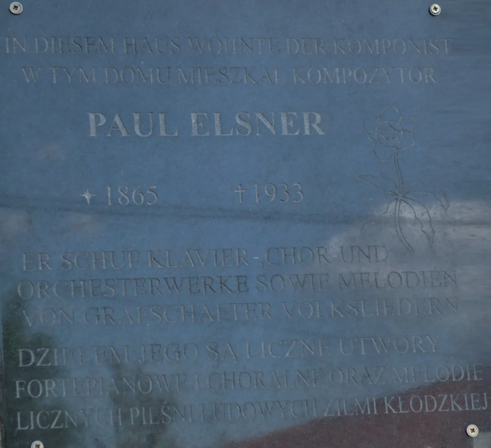 Porträt von Paul Elsner (1865–1933) – Gedenkseite