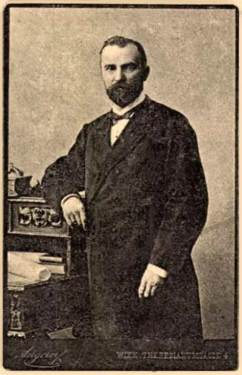 Porträt von Hikisch Lajos (1844–1924) – Gedenkseite
