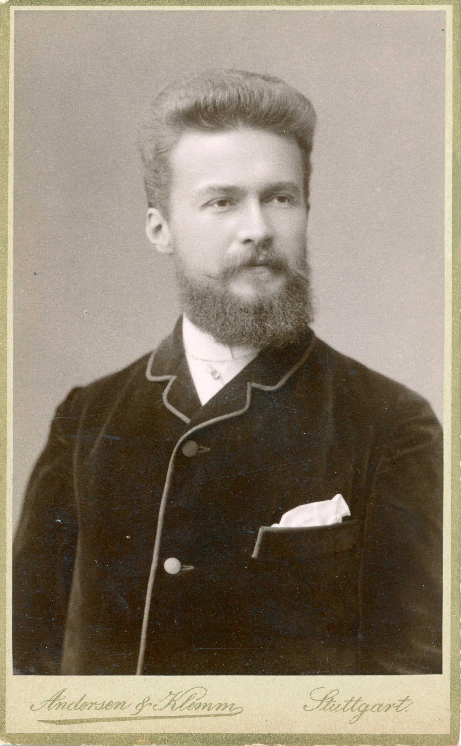 Porträt von August Krook (1860–1935) – Gedenkseite