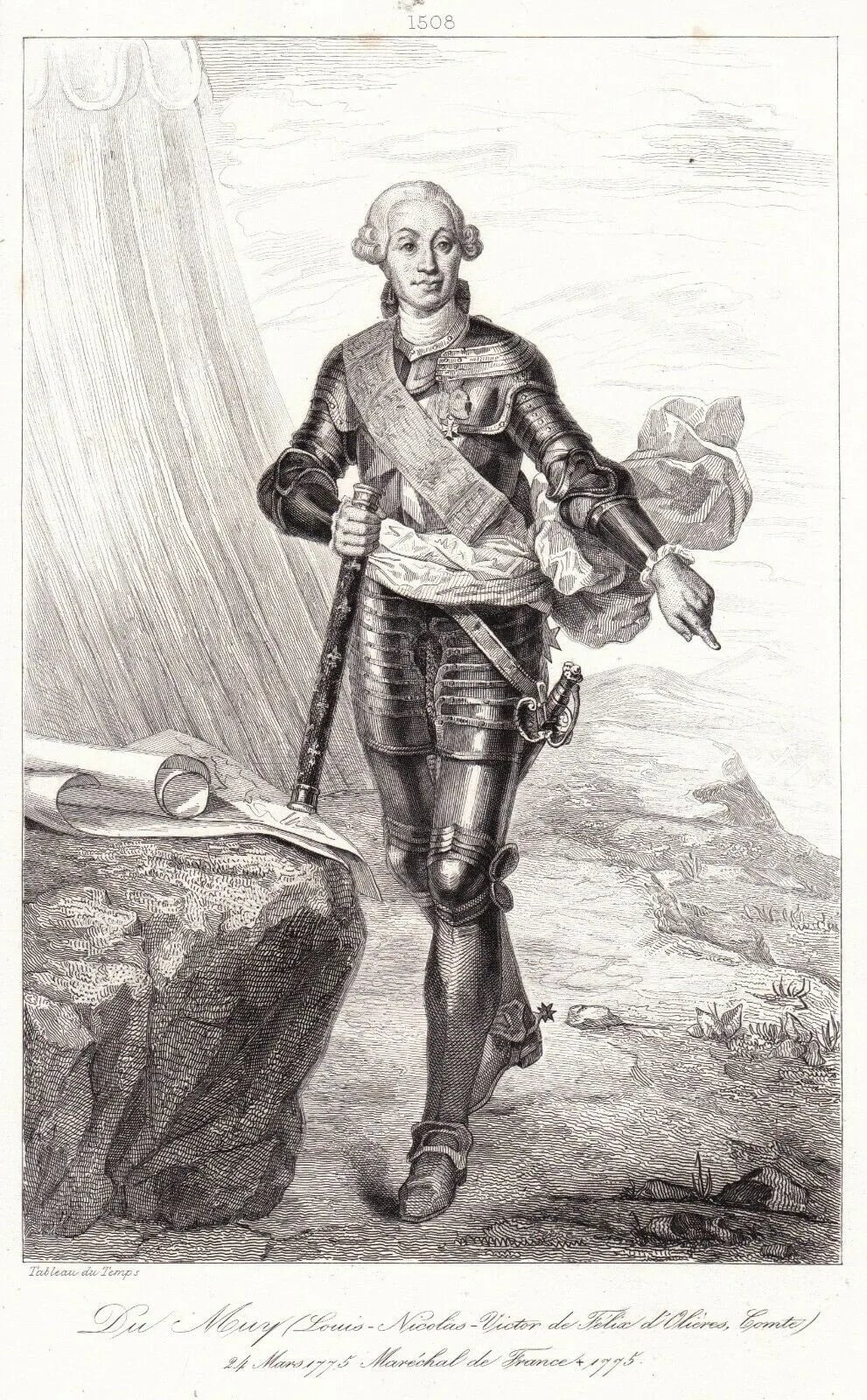 Porträt von Louis Nicolas Victor de Félix d’Ollières (1711–1775) – Gedenkseite