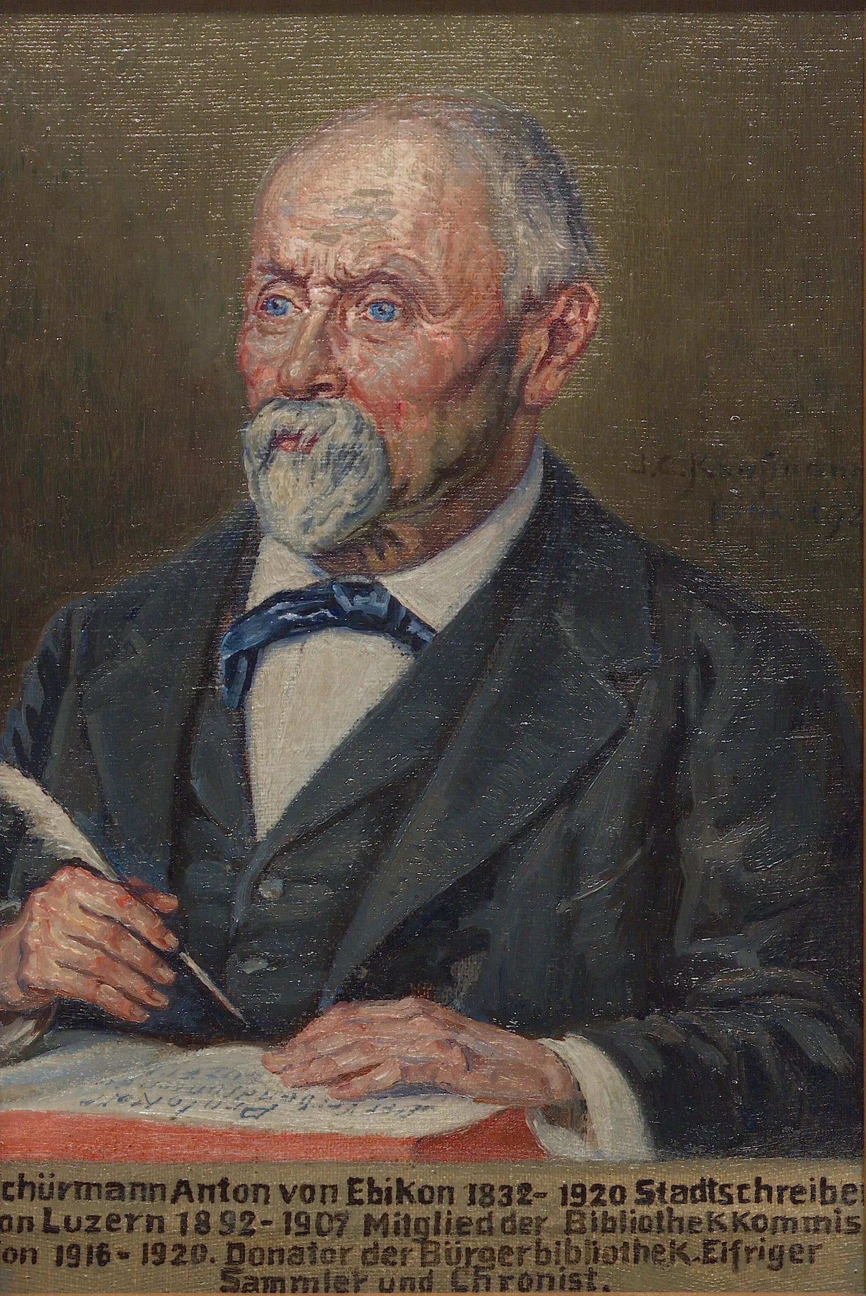 Portrait of Anton Schürmann (1832–1920) – memorial page