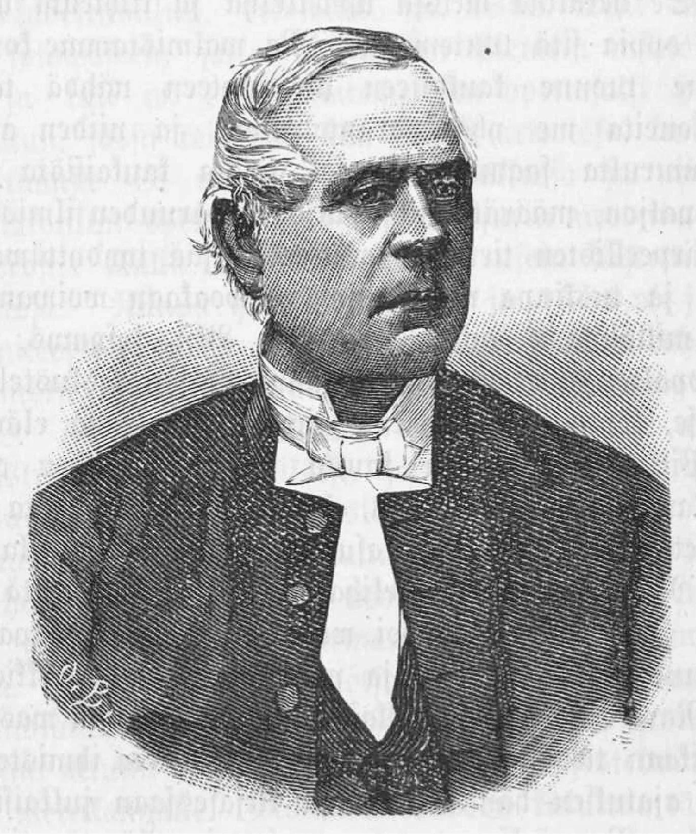 Porträt von Frans Wilhelm Gustaf Hjelt (1819–1889) – Gedenkseite