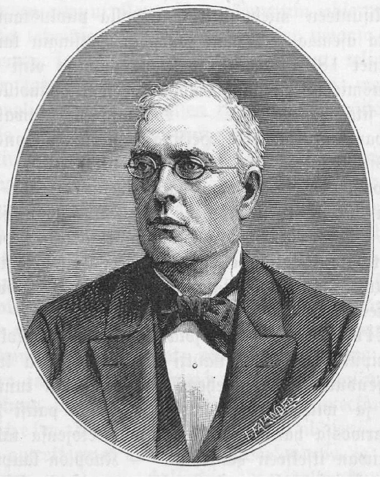 Porträt von Gustaf Adolf Lindblom (1828–1889) – Gedenkseite