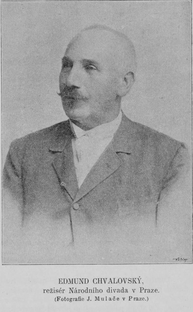 Porträt von Edmund Chvalovský (1839–1934) – Gedenkseite