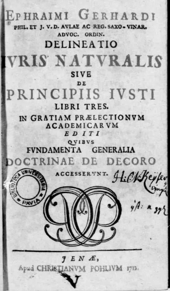 Portrait of Ephraim Gerhard (1682–1718) – memorial page