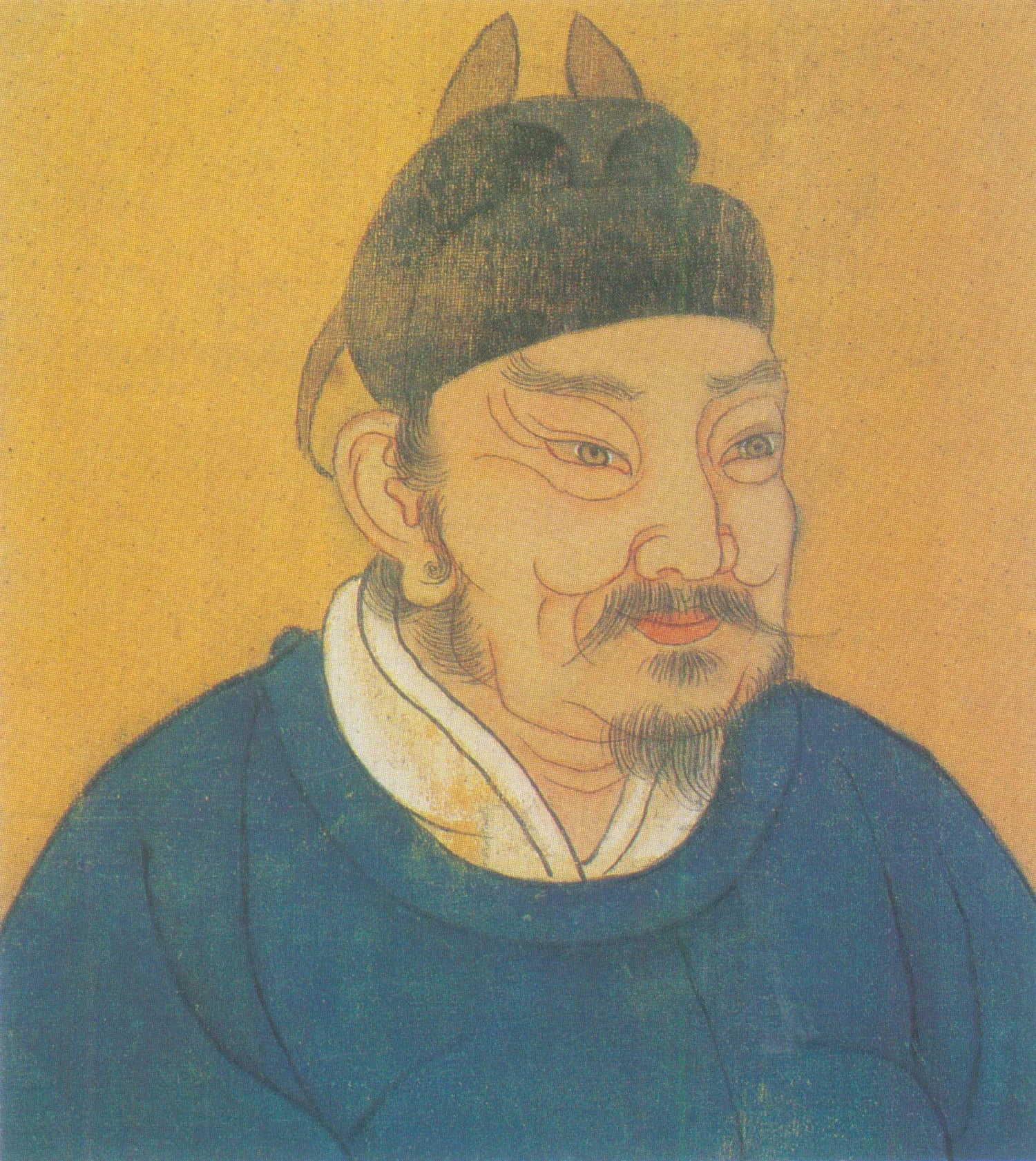 Porträt von Emperor Taizu of Later Zhou (904–954) – Gedenkseite
