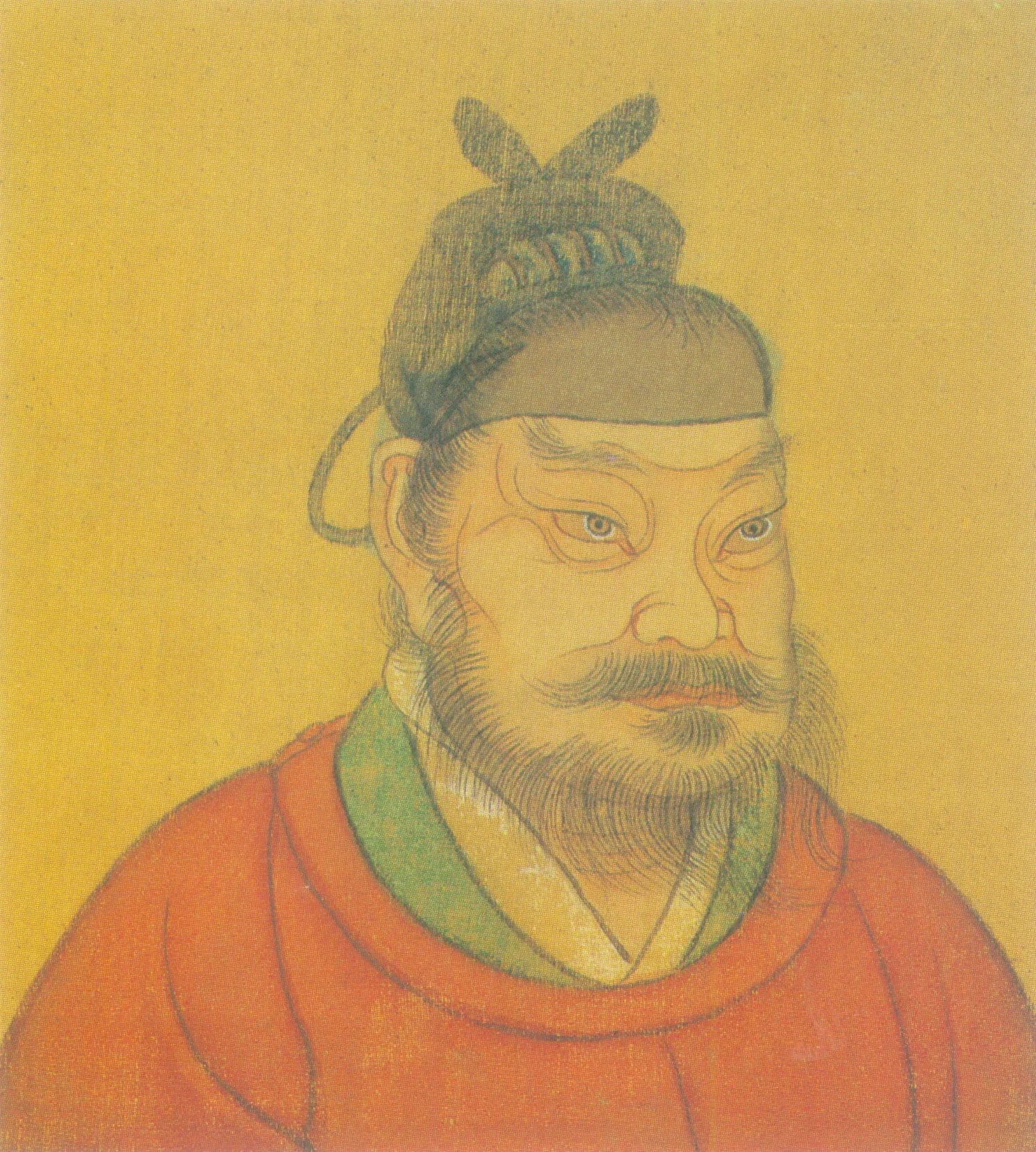 Porträt von Emperor Gaozu of Later Jin (892–942) – Gedenkseite