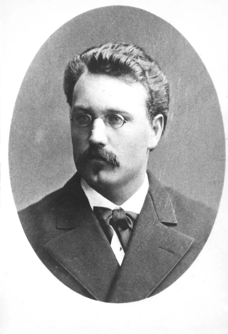 Porträt von Volmari Porkka (1854–1889) – Gedenkseite
