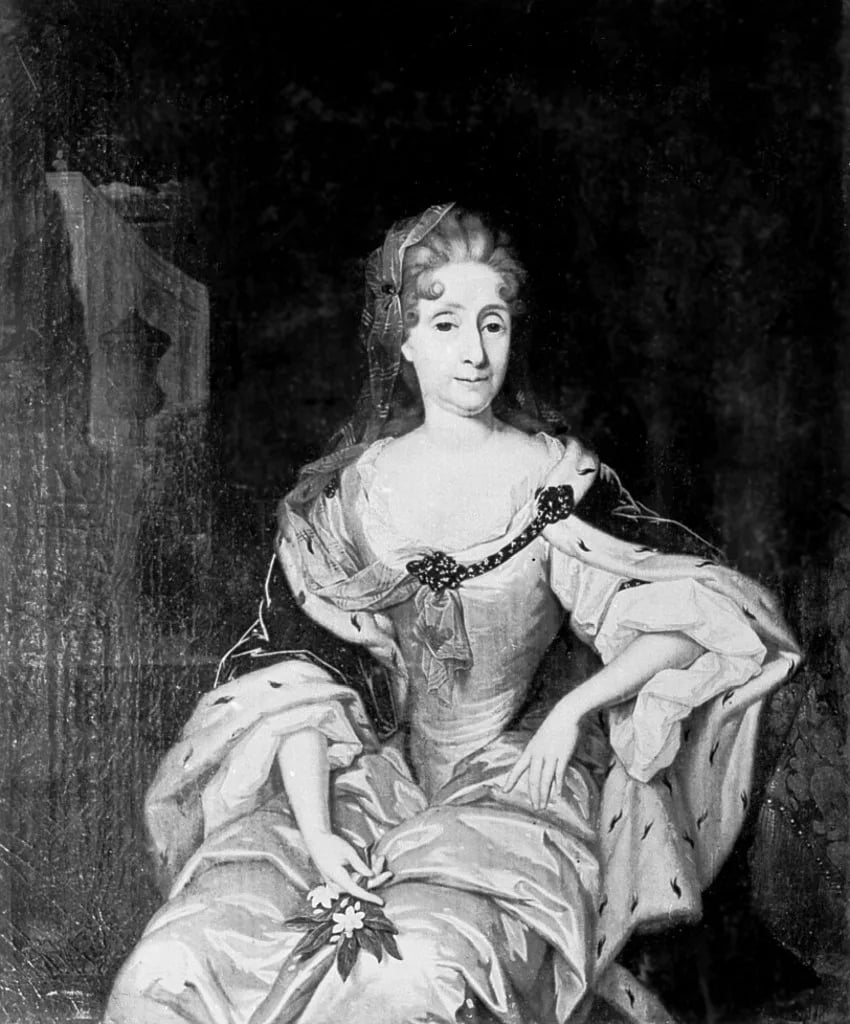 Porträt von Katharina Amalie von Solms-Laubach (1654–1736) – Gedenkseite