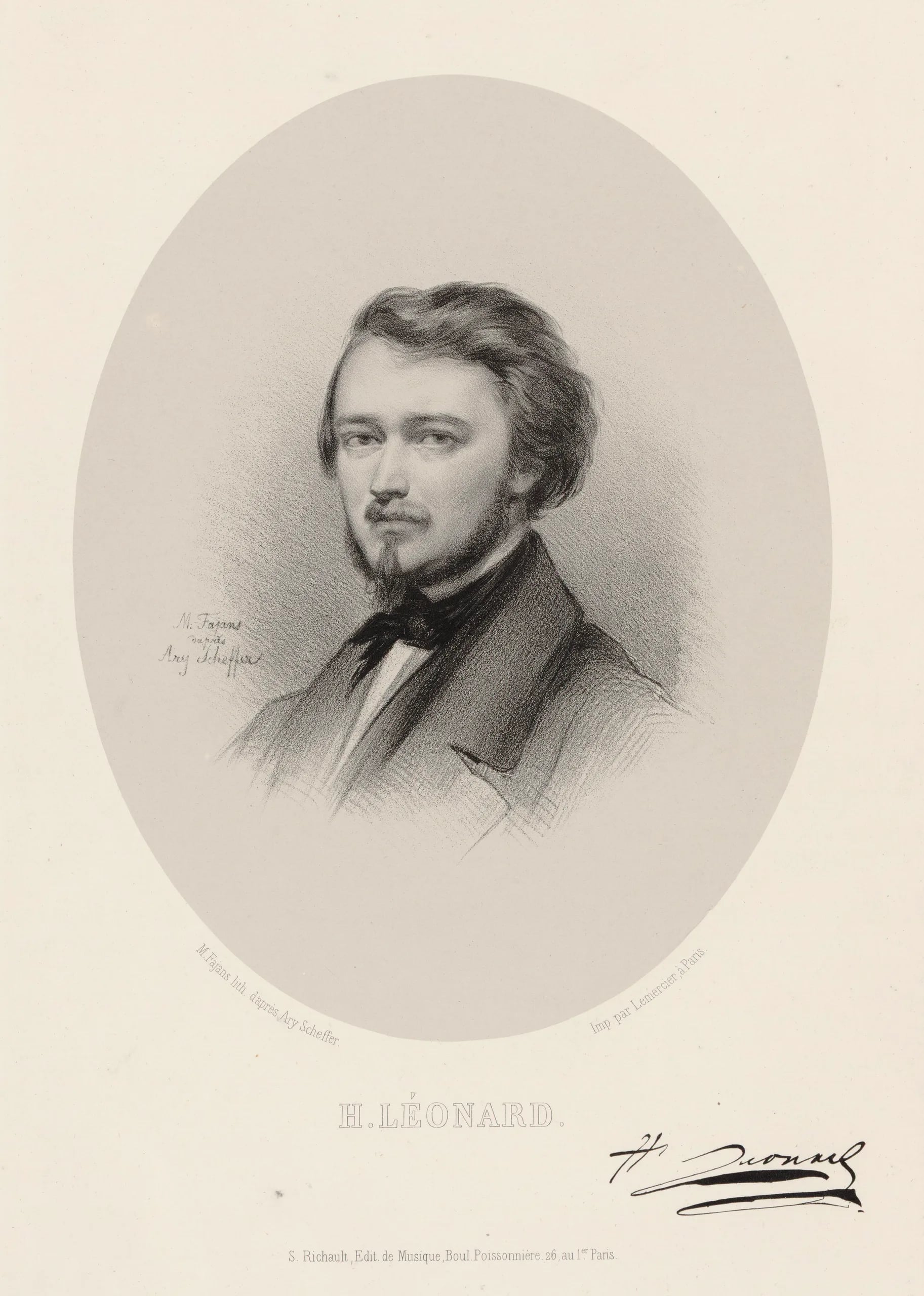 Porträt von Hubert Léonard (1819–1890) – Gedenkseite