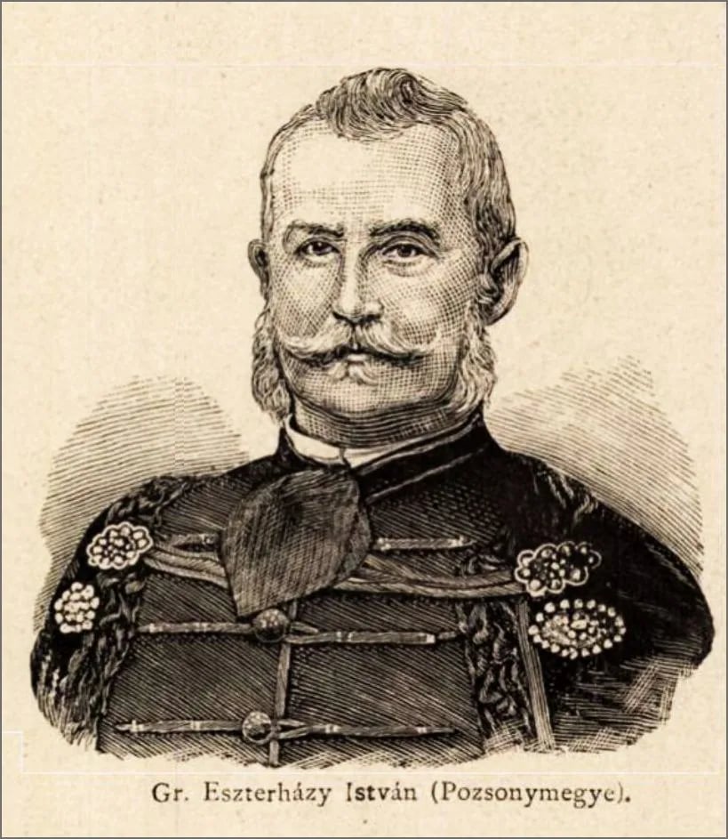 Portrait of István Esterházy (1822–1899) – memorial page