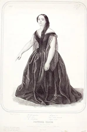 Porträt von Fortunata Tedesco (1826–1904) – Gedenkseite