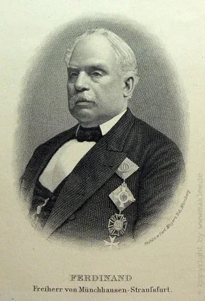 Porträt von Ferdinand von Münchhausen (1810–1882) – Gedenkseite