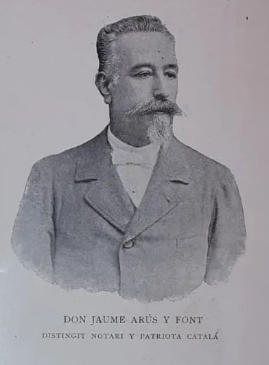 Porträt von Jaume Arús i Font (1840–1899) – Gedenkseite