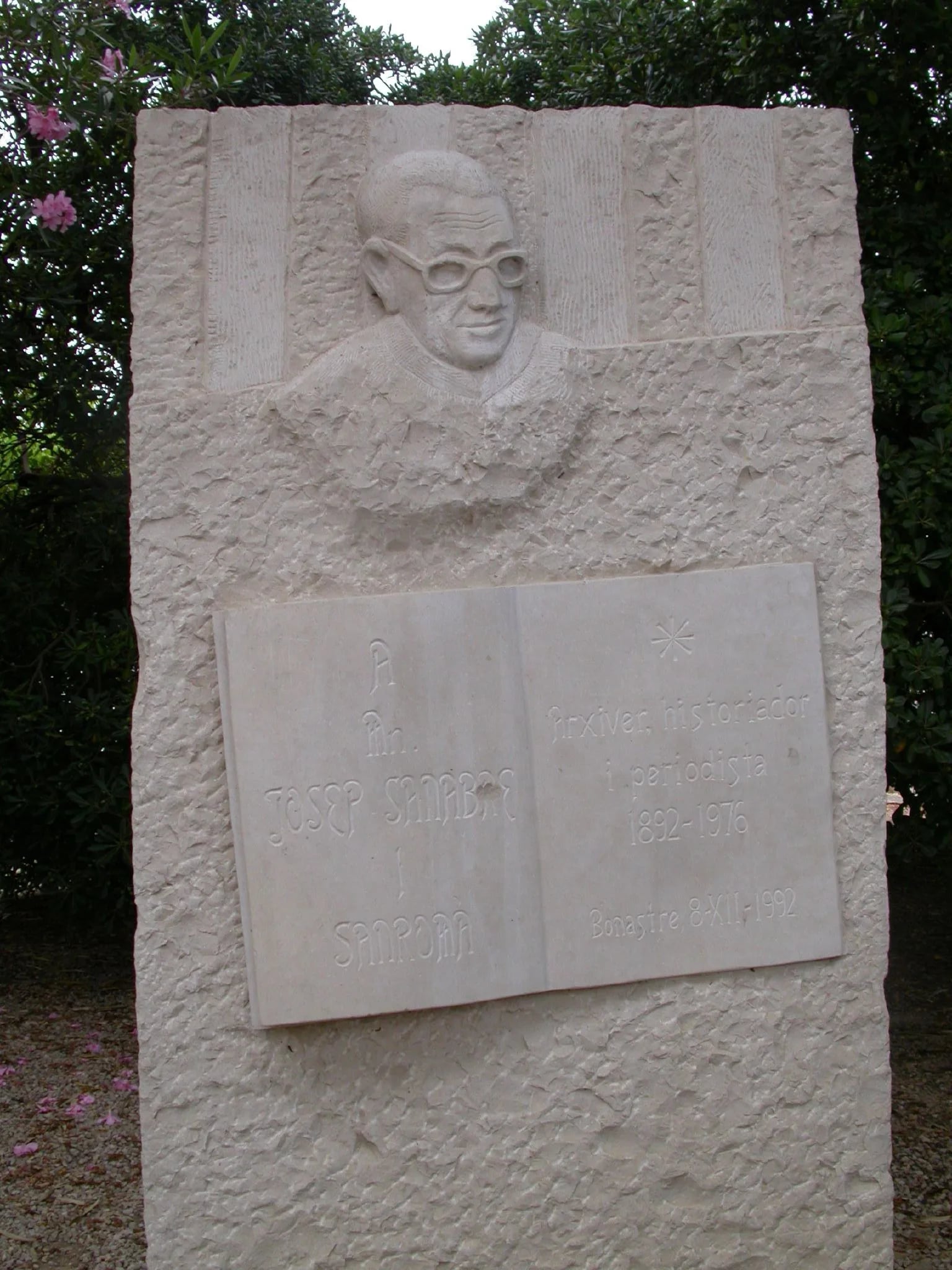 Porträt von Josep Sanabre i Sanromà (1892–1976) – Gedenkseite