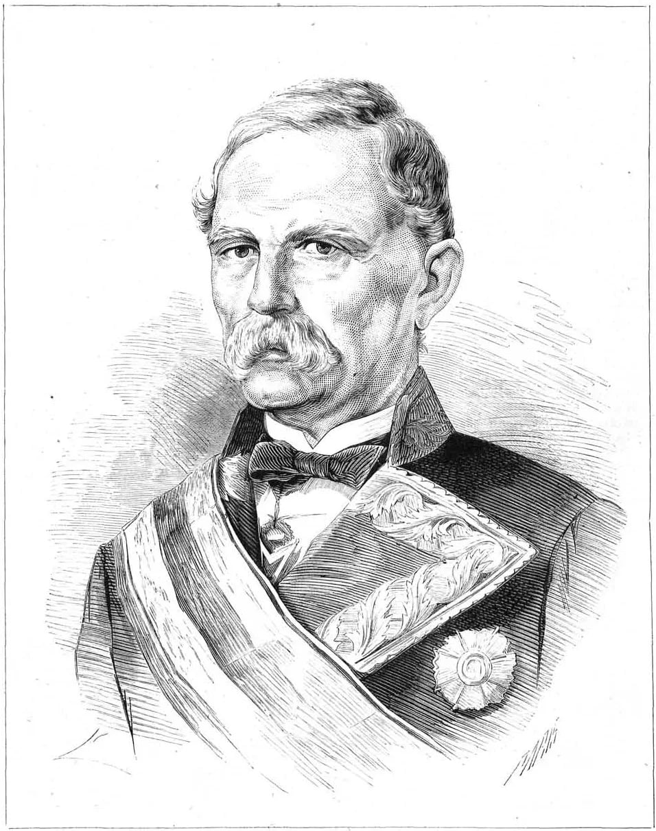 Porträt von Manuel de La Serna y Hernández Pinzón (1809–1878) – Gedenkseite