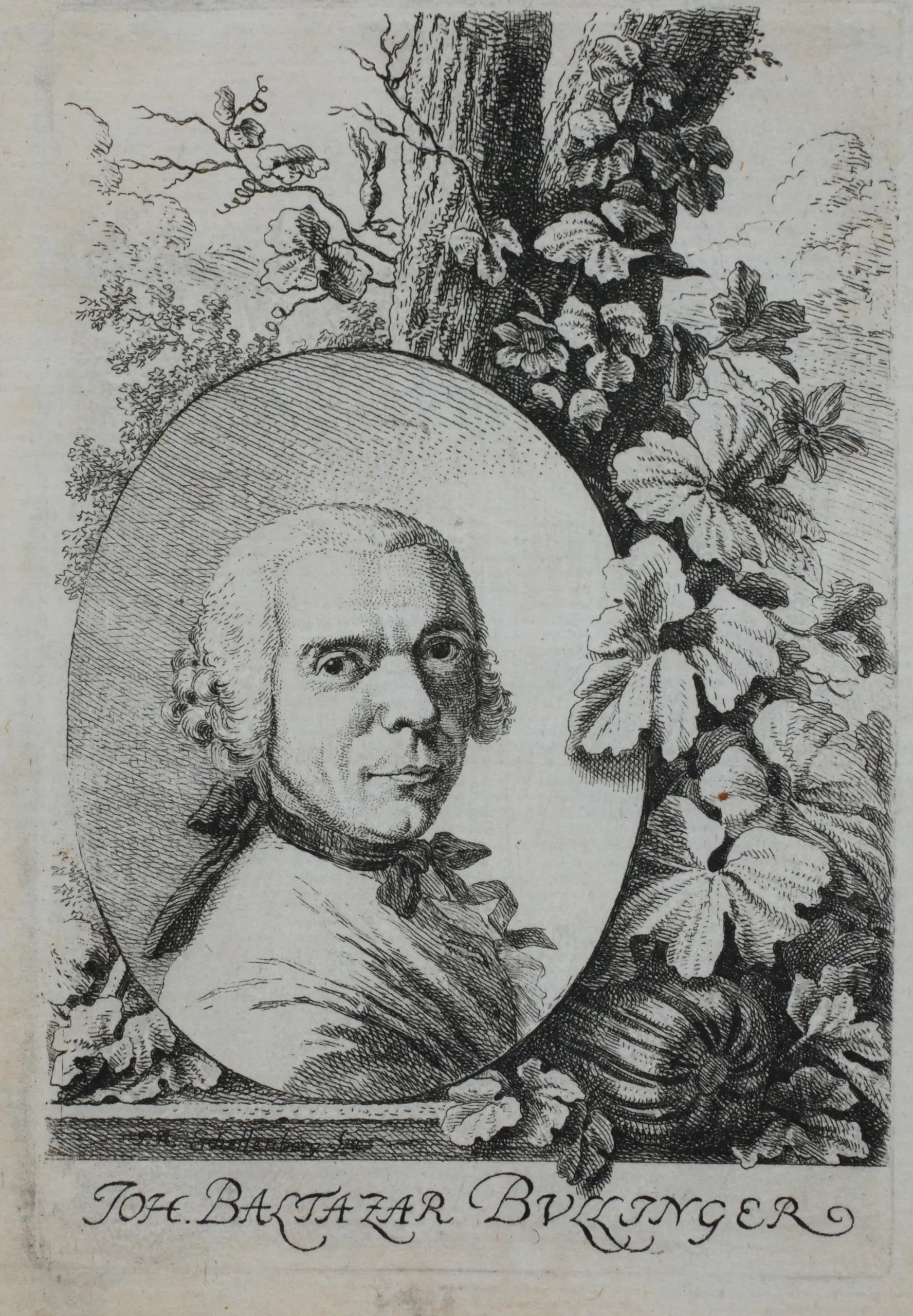 Porträt von Johann Balthasar Bullinger (1713–1793) – Gedenkseite