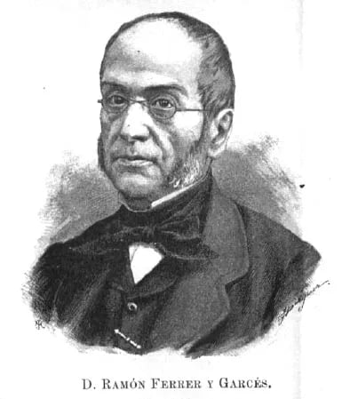 Porträt von Ramón Ferrer Garcés (1803–1872) – Gedenkseite