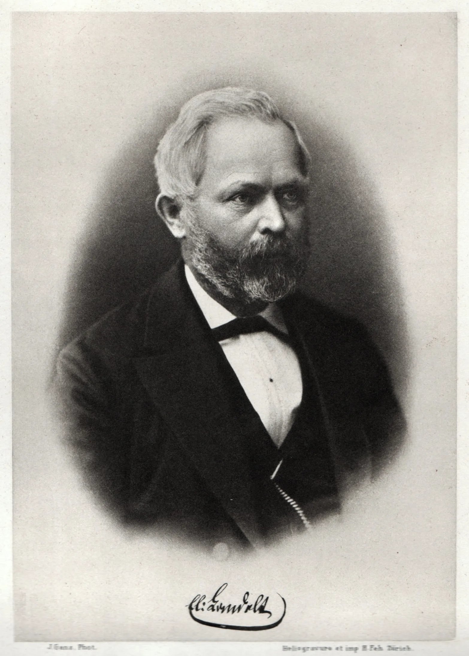 Porträt von Elias Landolt (1821–1896) – Gedenkseite