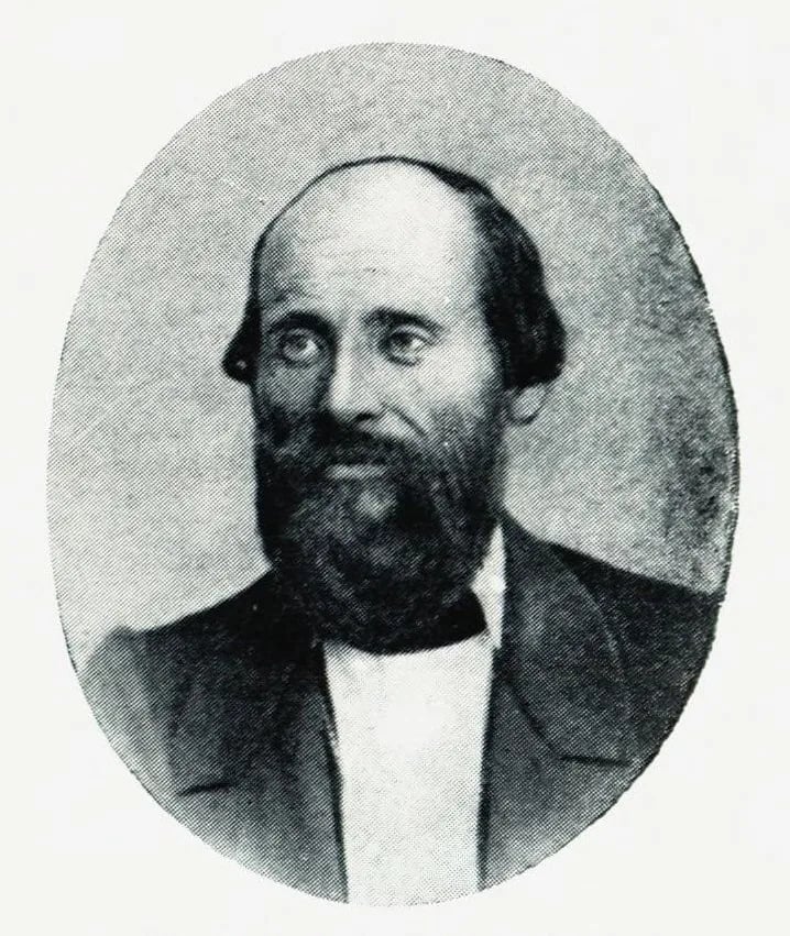 Porträt von Christian August Printz (1819–1867) – Gedenkseite
