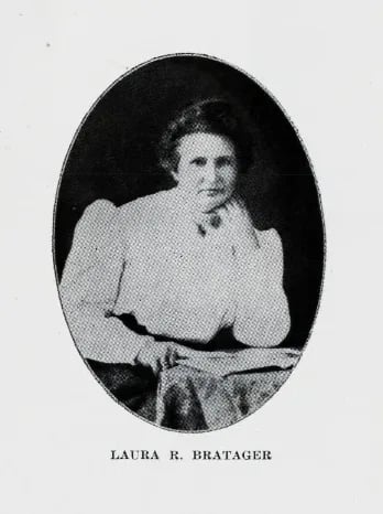 Portrait of Laura Bratager (1860–1934) – memorial page