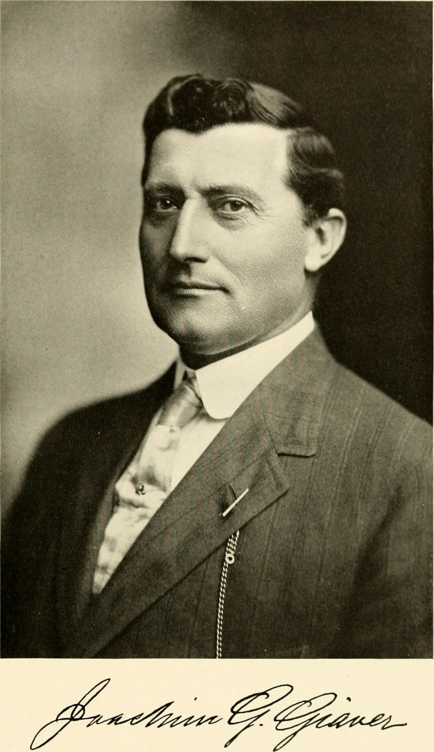 Porträt von Joachim Gotsche Giæver (1856–1925) – Gedenkseite