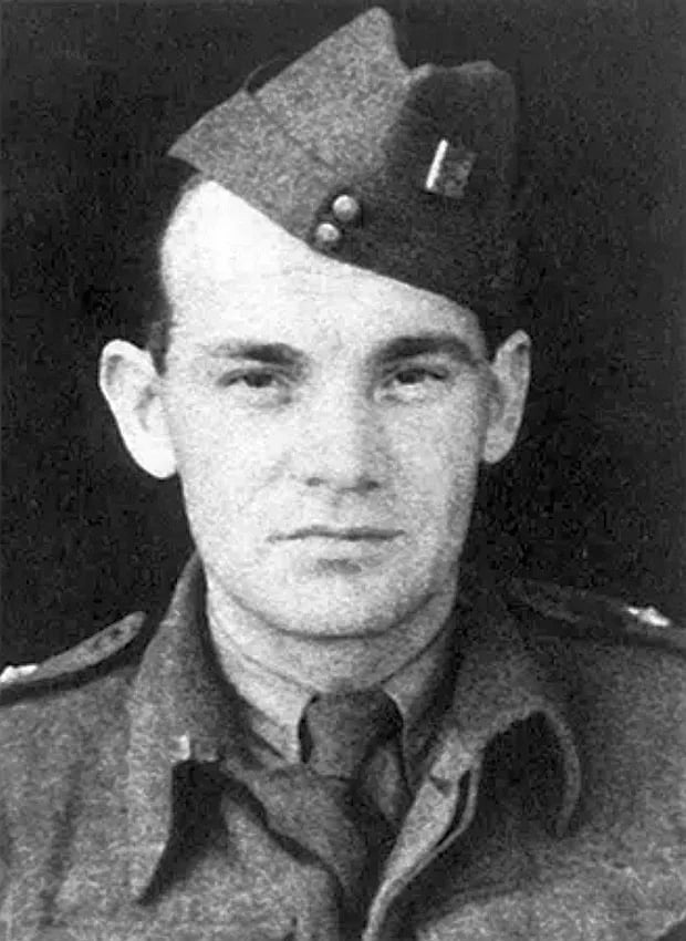 Porträt von Václav Kindl (1916–1944) – Gedenkseite