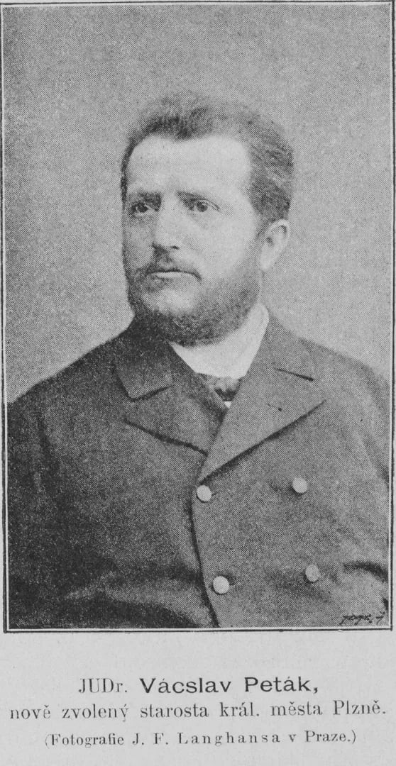 Porträt von Václav Peták (1842–1917) – Gedenkseite