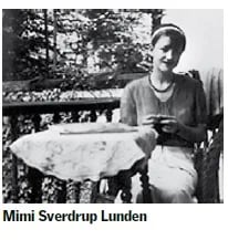 Portrait of Mimi Sverdrup Lunden (1894–1955) – memorial page
