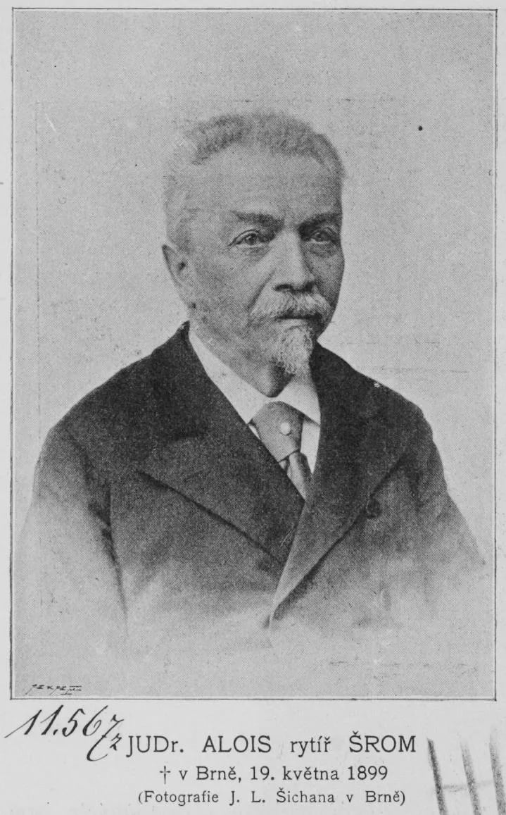 Porträt von František Alois Šrom (1825–1899) – Gedenkseite