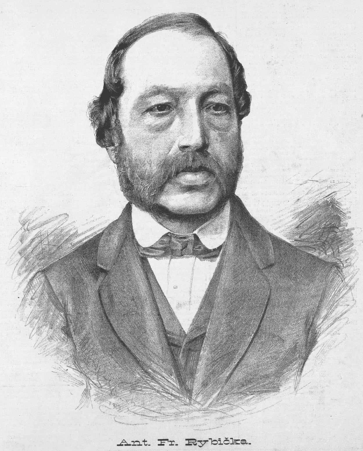 Porträt von František Rybička (1812–1899) – Gedenkseite