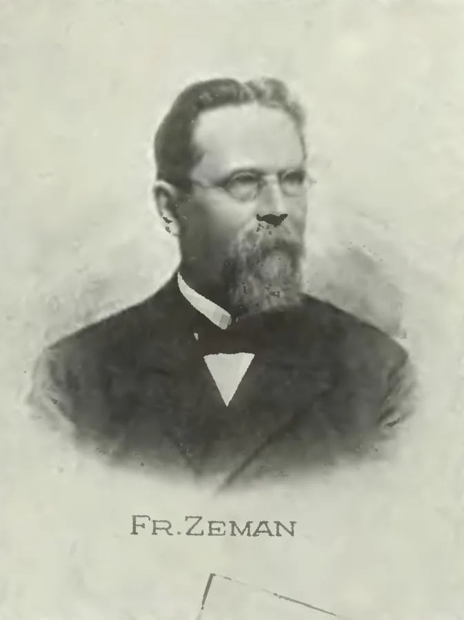 Porträt von František Antonín Zeman (1838–1916) – Gedenkseite