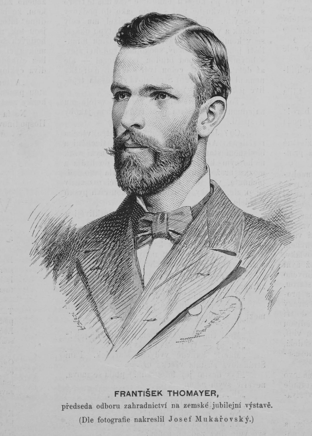 Porträt von František Josef Thomayer (1856–1938) – Gedenkseite