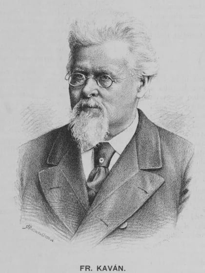 Porträt von František Kaván (1818–1896) – Gedenkseite
