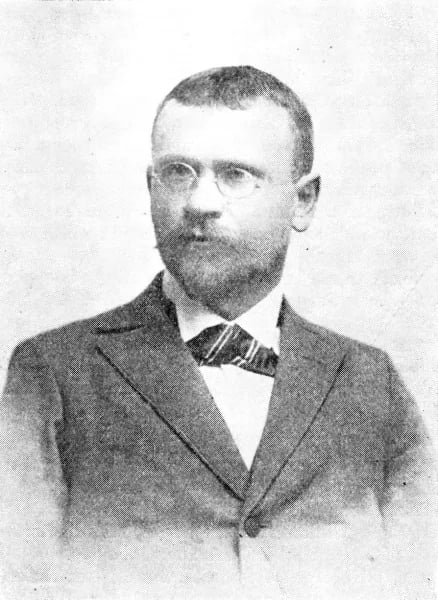 Porträt von Hugo Václav Sáňka (1859–1929) – Gedenkseite